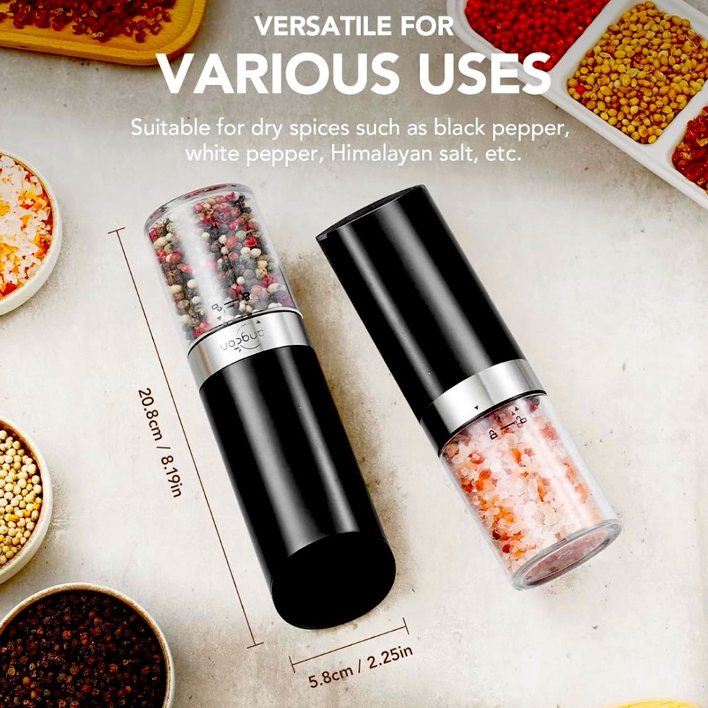 Electric Salt & Pepper Grinder Set NEW in Box